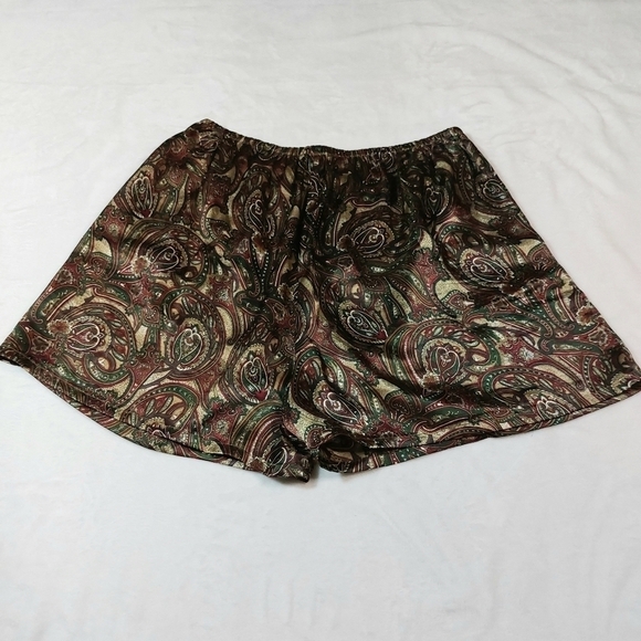 VICTORIA’S SECRET VINTAGE PLUM PAISLEY PAJAMA SET SIZE LARGE - Picture 12 of 12